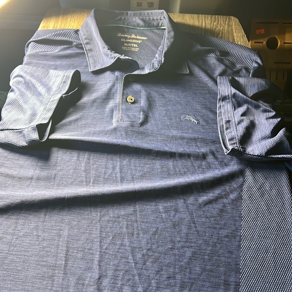 Tommy Bahama Mens Island Zone Performance Polo Color Blue Size XLT